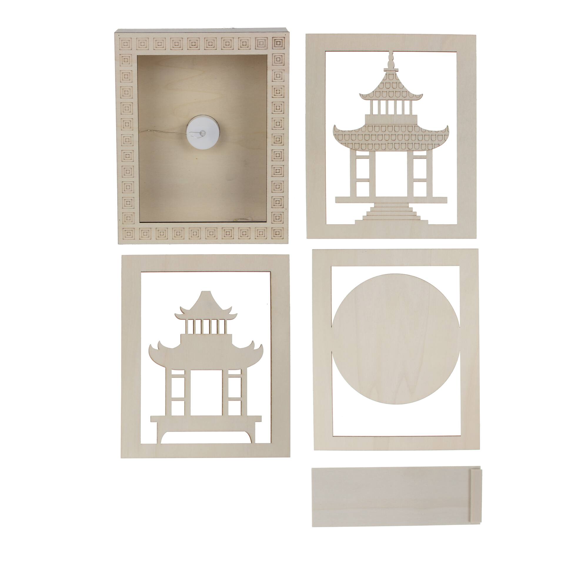 Jonathan Adler x Michaels 8.75" Pagoda DIY LED Shadow Box Décor
